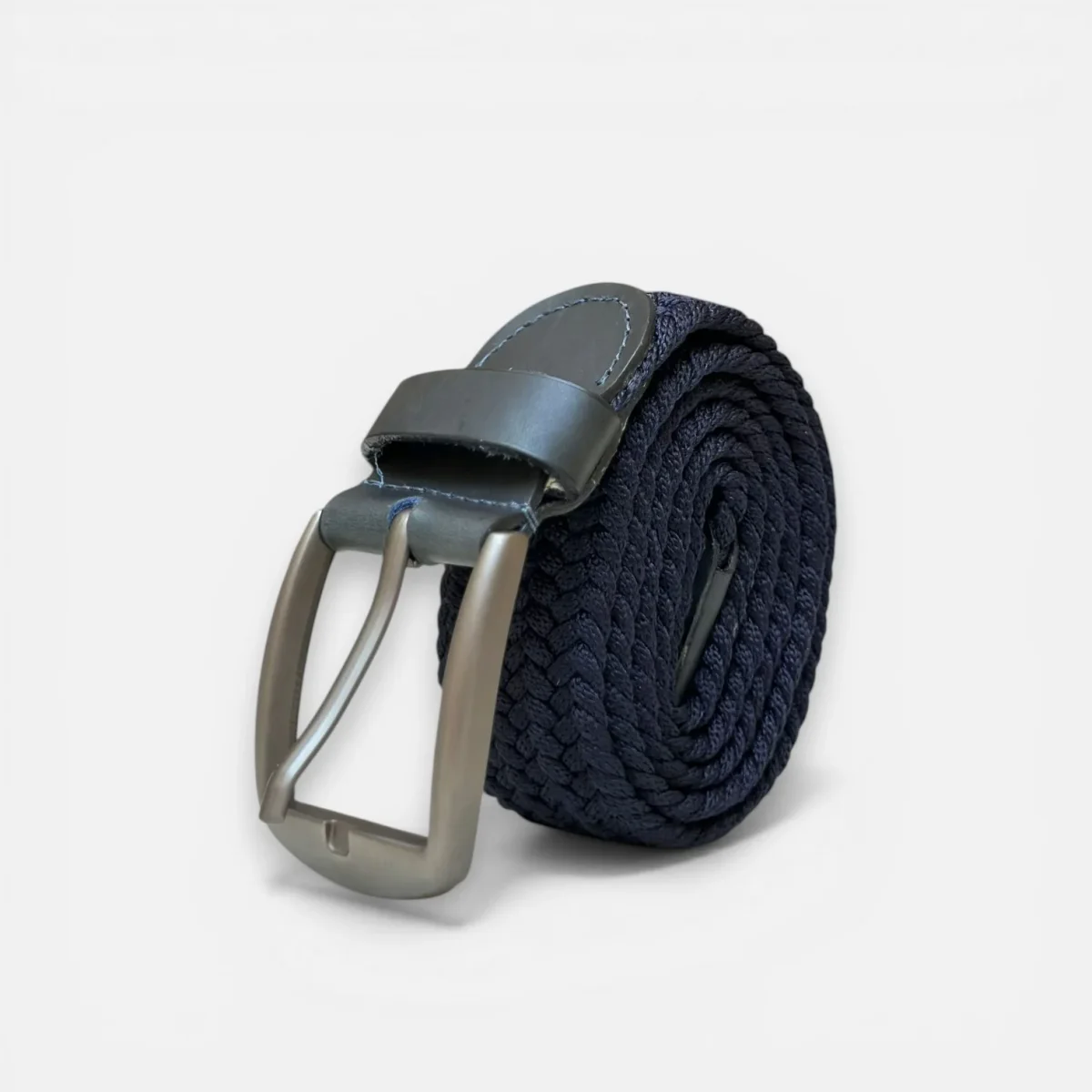 Cinturón Trenzado Elástico con Detalles en Cuero para Hombre – Ajuste Milimétrico - Imagen 9