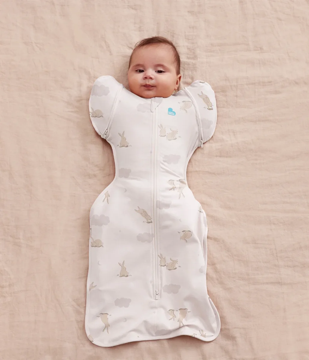 Swaddle Up™ Saco de dormir de transición 1.0 TOG Algodón Bianco Conejitos Nube - Imagen 2
