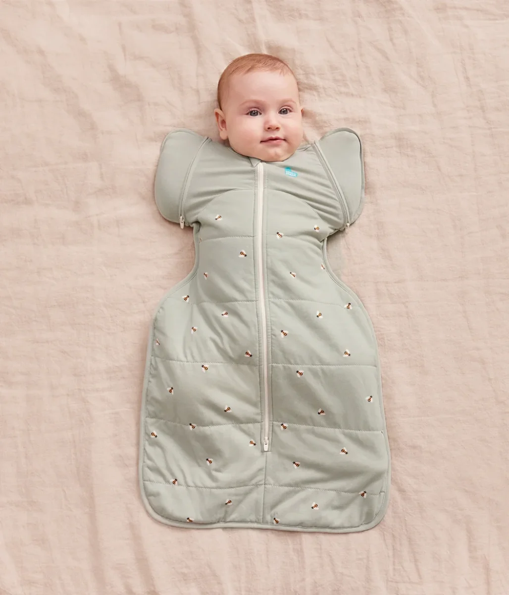 Saco de Transición Swaddle Up™ 2.5 TOG Algodón Olive Bees