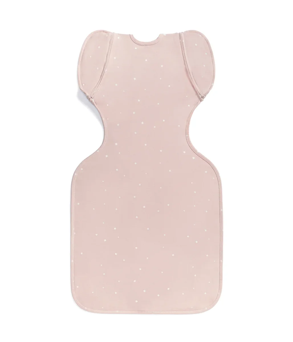 Swaddle Up™ Saco de Dormir de Transición 1.0 TOG Algodón Rosa Polvo Estrella Brillante - Imagen 4