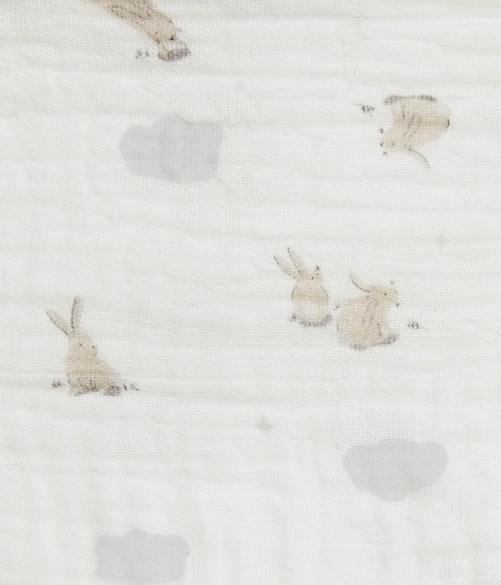 Baberos pack de 2 muselina Bianco Mini Nube Conejito - Imagen 6