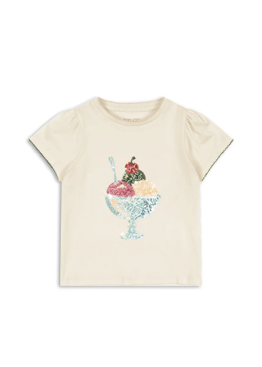 Camiseta Copa Helado brilante-KONGES SLØJD - Imagen 2