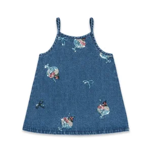 Vestido tejano con lentejuelas de Helados -KONGES SLØJD