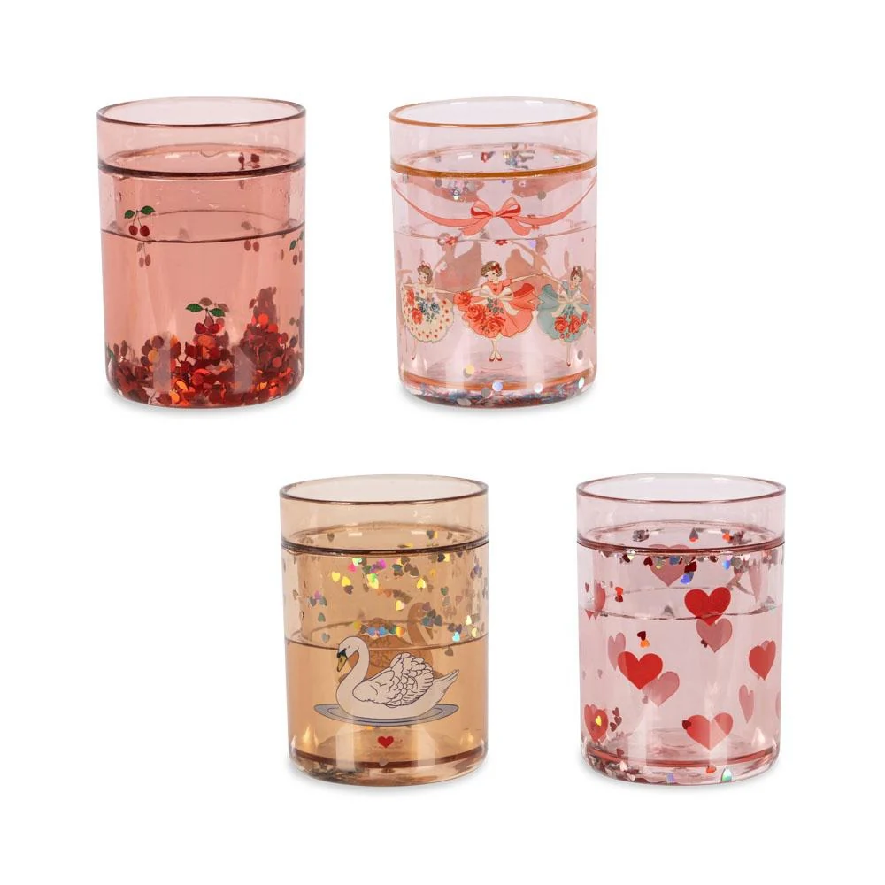 Vasos con purpurina Rosa - KONGES SLØJD - Imagen 2