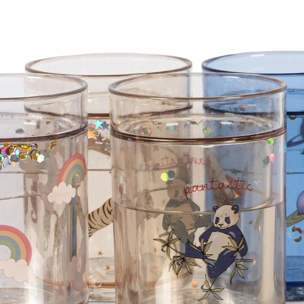 Vaso con purpurina Azul- -KONGES SLØJD - Imagen 3