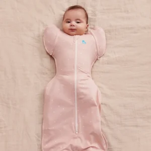 Swaddle Up™ Saco de Dormir de Transición 1.0 TOG Algodón Rosa Polvo Estrella Brillante