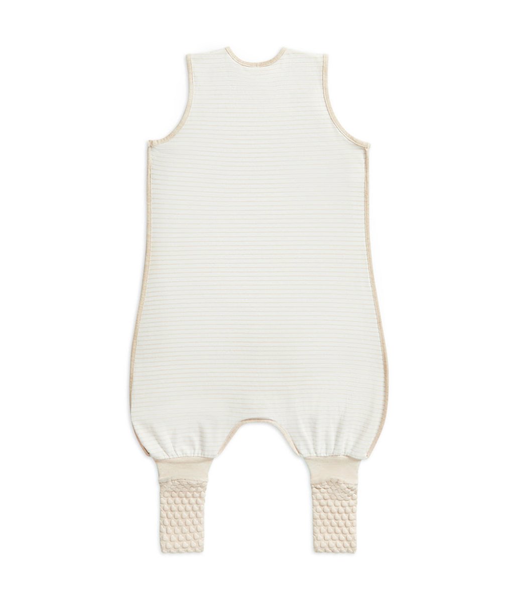 Pelele de dormir sin mangas 0.2 TOG algodón beige Rayas marineras - Imagen 4