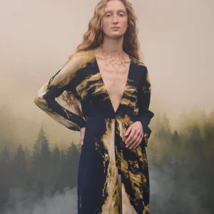 Vestido estampado "marina"