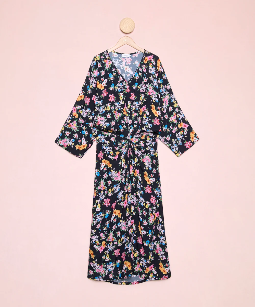 Vestido Carmel Dark Flowers - Imagen 2