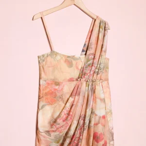 Vestido Drapeado Mosaicos