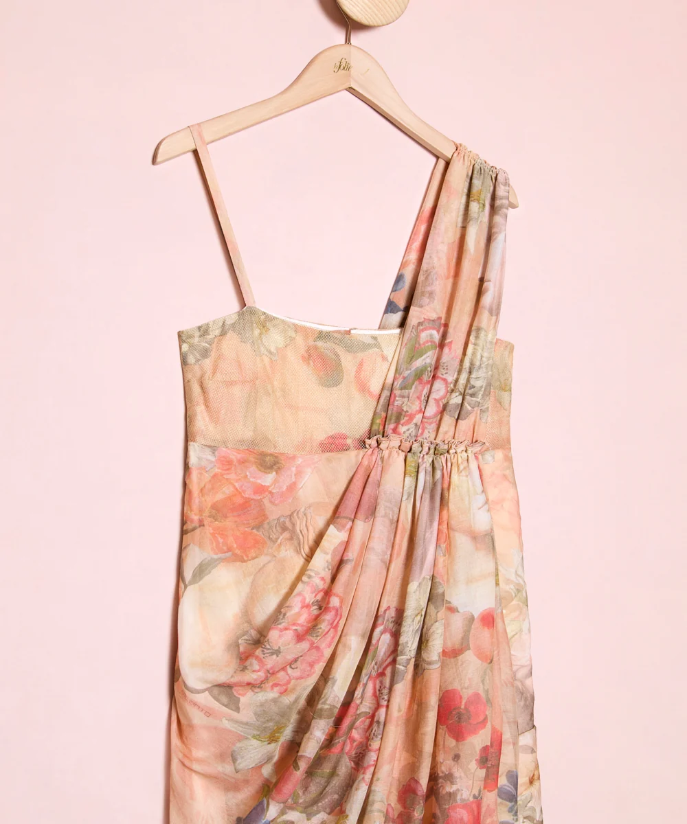 Vestido Drapeado Mosaicos