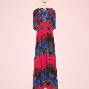 Vestido Franjas Flores