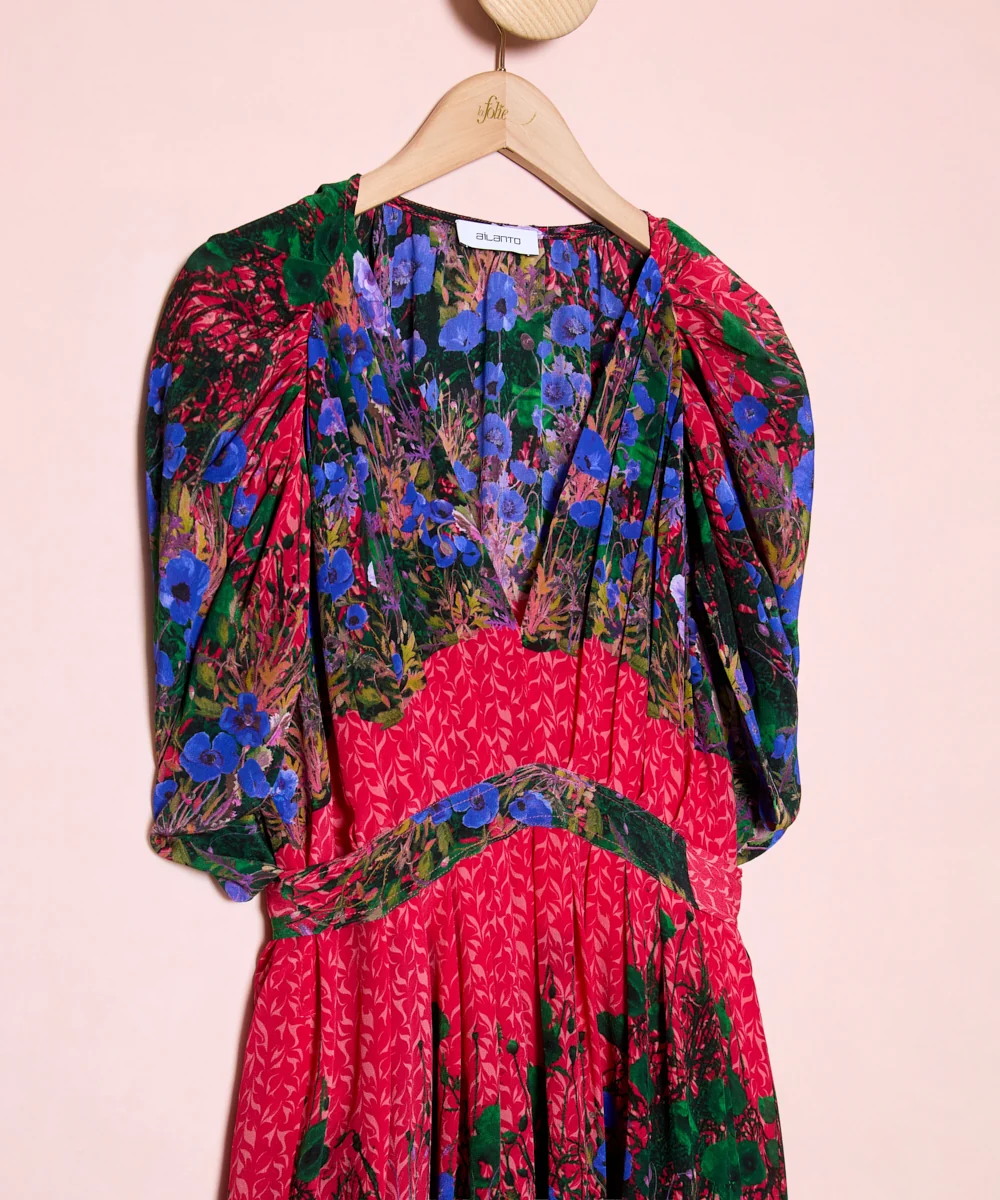 Vestido Franjas Flores - Imagen 3