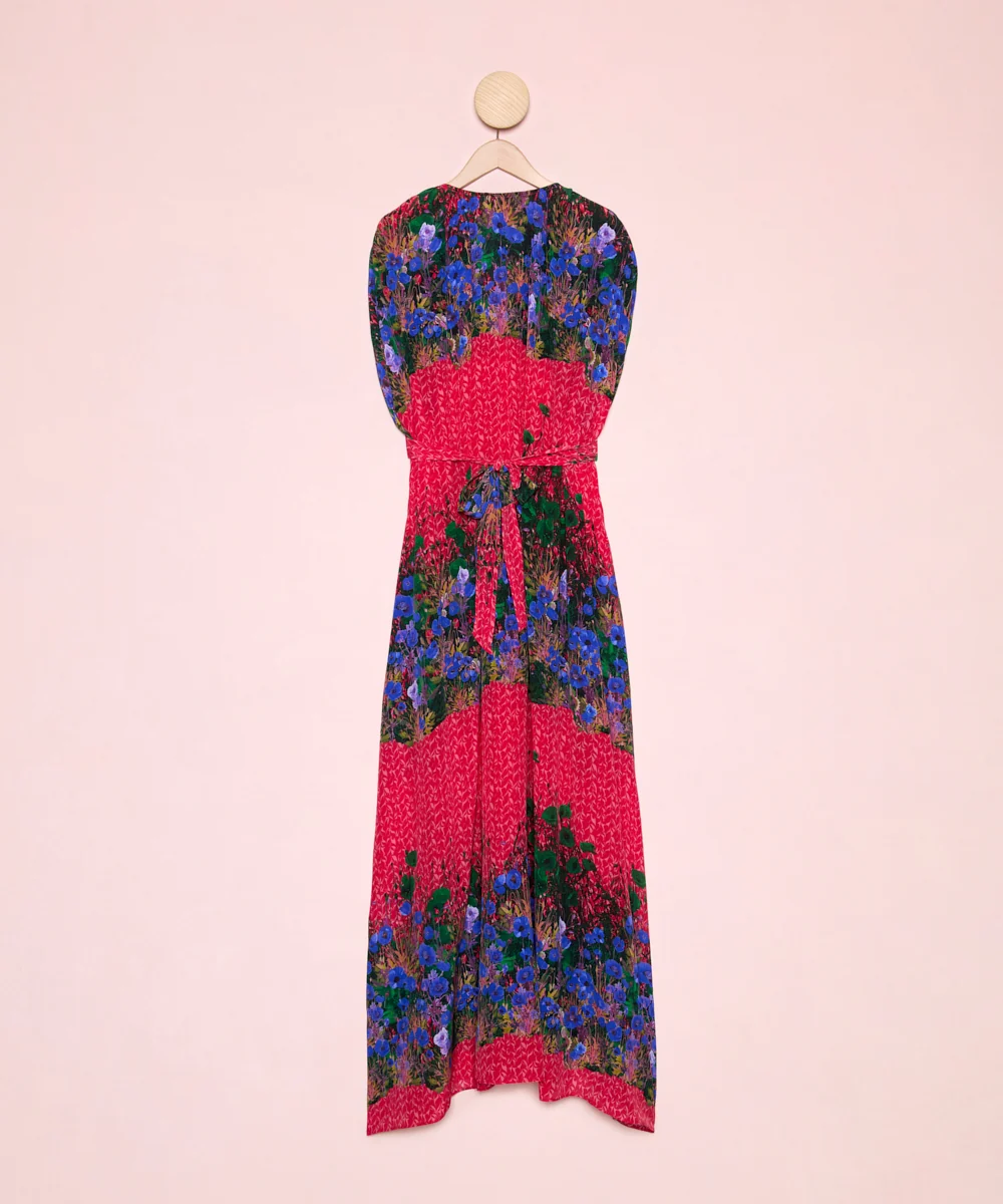 Vestido Franjas Flores - Imagen 4
