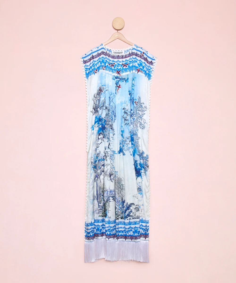 Vestido Kaftan Flores - Imagen 2