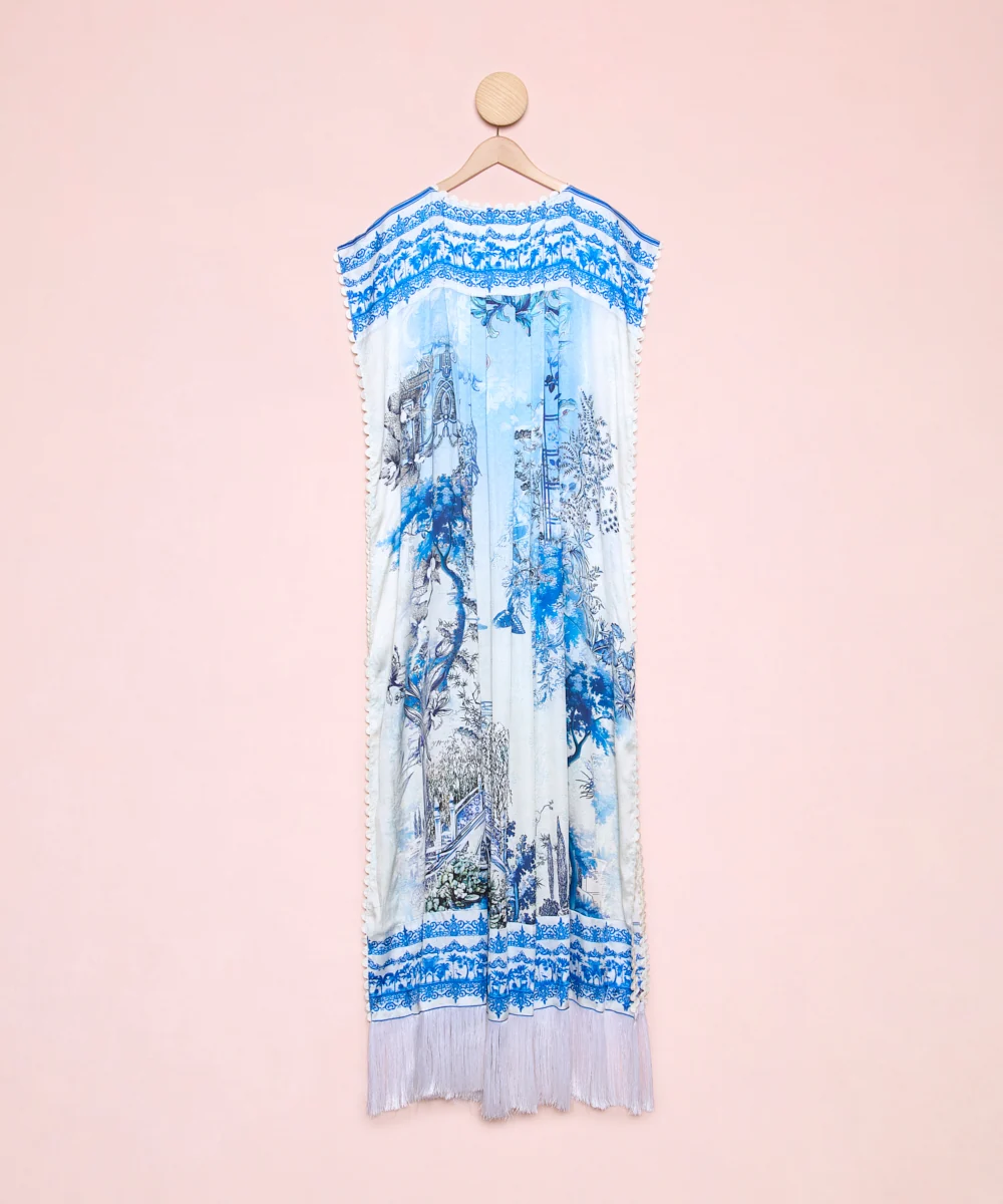 Vestido Kaftan Flores - Imagen 4