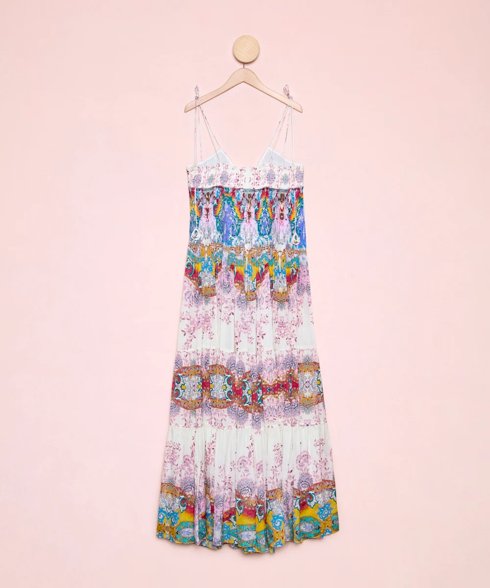 Vestido Plisado Estampado - Imagen 4