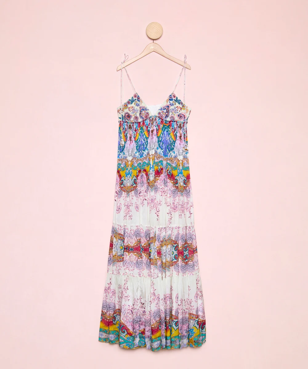 Vestido Plisado Estampado