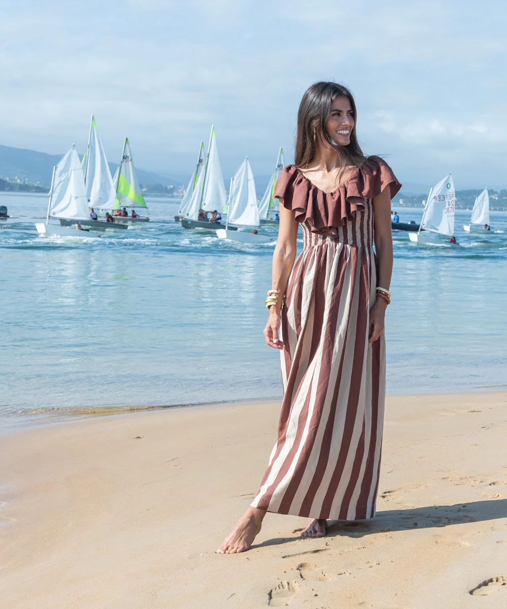Vestido Puntal Ruffles
