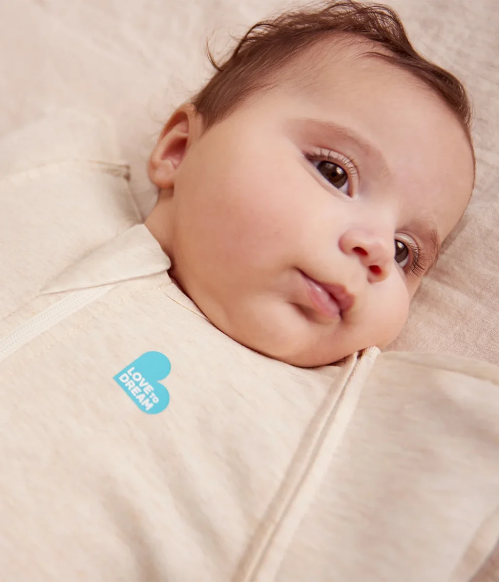 Swaddle Up™ Saco de dormir de transición 1.0 TOG Algodón Natural jaspeado - Imagen 6