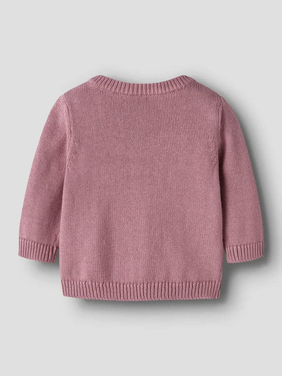 Chaqueta Punto Flores Malva -NAME IT - Imagen 3