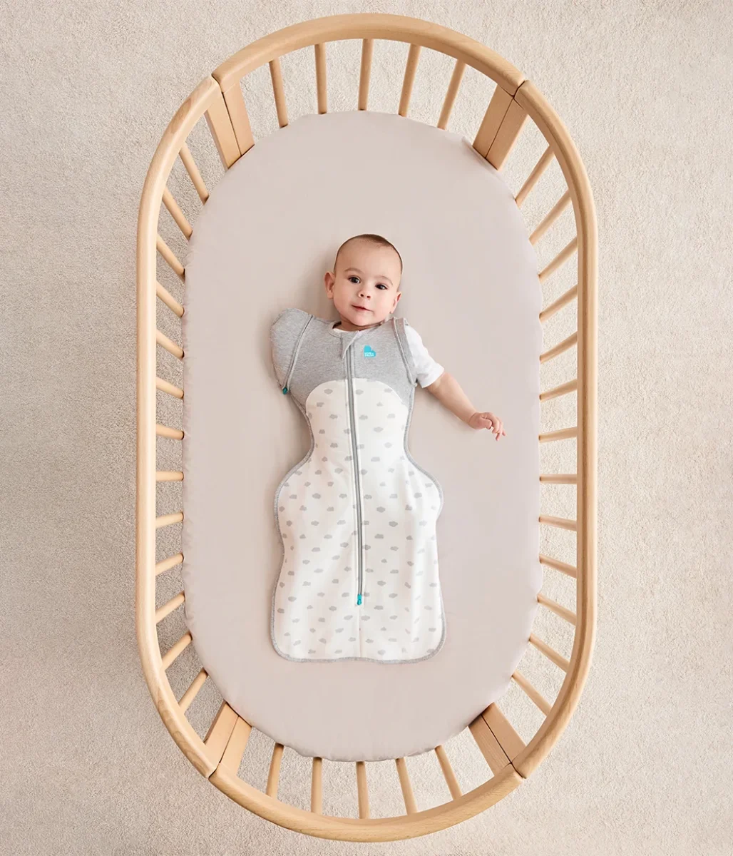 Swaddle Up™ Saco de Transición 1.5 TOG Algodón Fleece Blanco Mini Cloud - Imagen 2