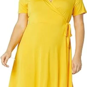 Vestido para mujer color amarillo talla XS - Amazon Essentials (Nuevo)