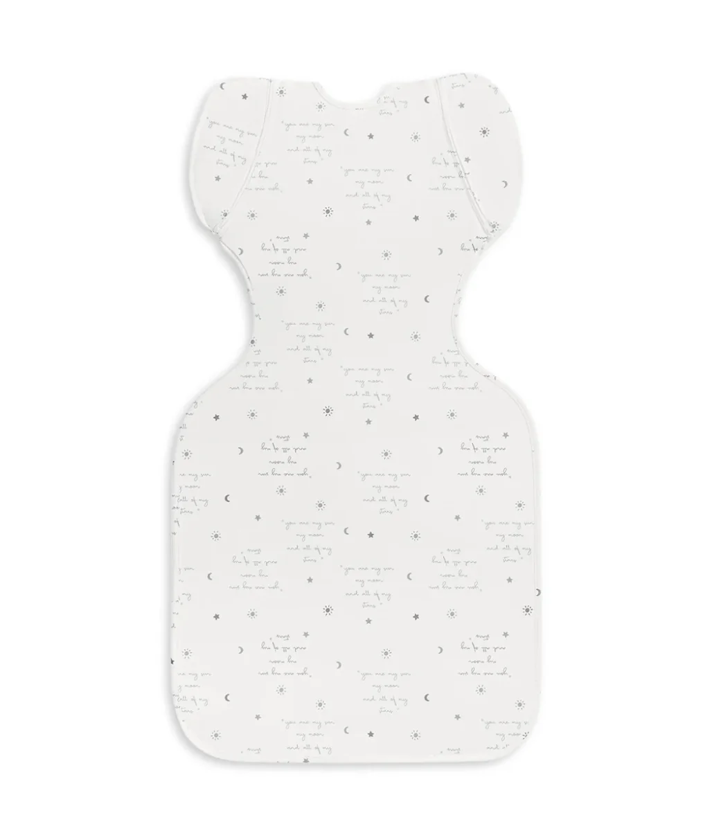 Swaddle Up™ Saco de dormir de transición 0.2 TOG Algodón Blanco Tú Eres Mío - Imagen 4