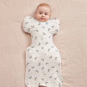 Swaddle Up™ 1.0 TOG Algodón Blanco Sueño Arcoíris