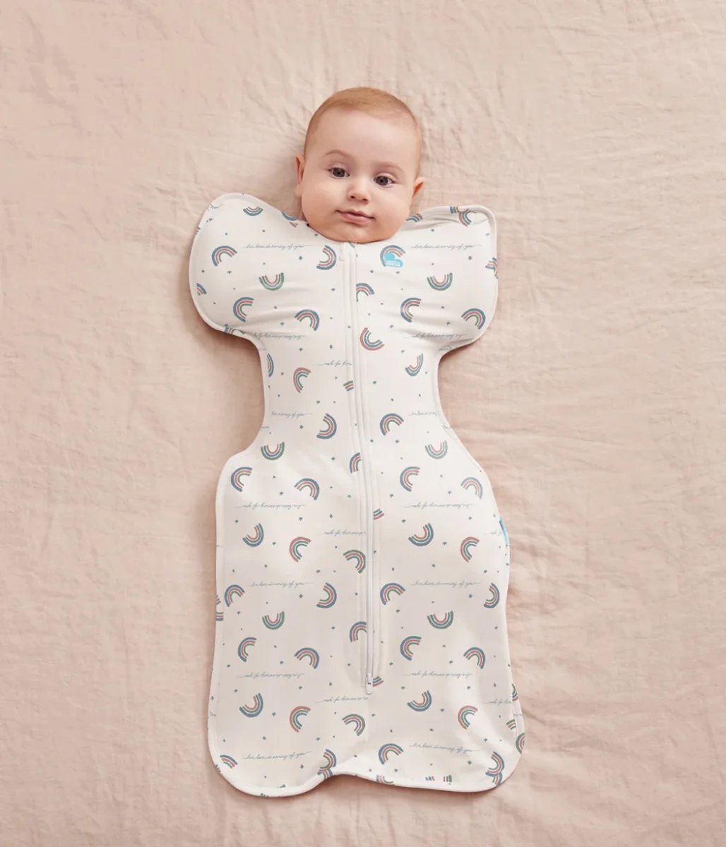Swaddle Up™ 1.0 TOG Algodón Blanco Sueño Arcoíris - Imagen 2