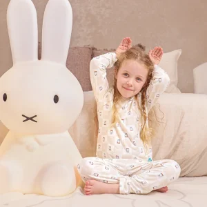 Pijama infantil manga larga de viscosa de bambú Abedul Miffy a cuadros