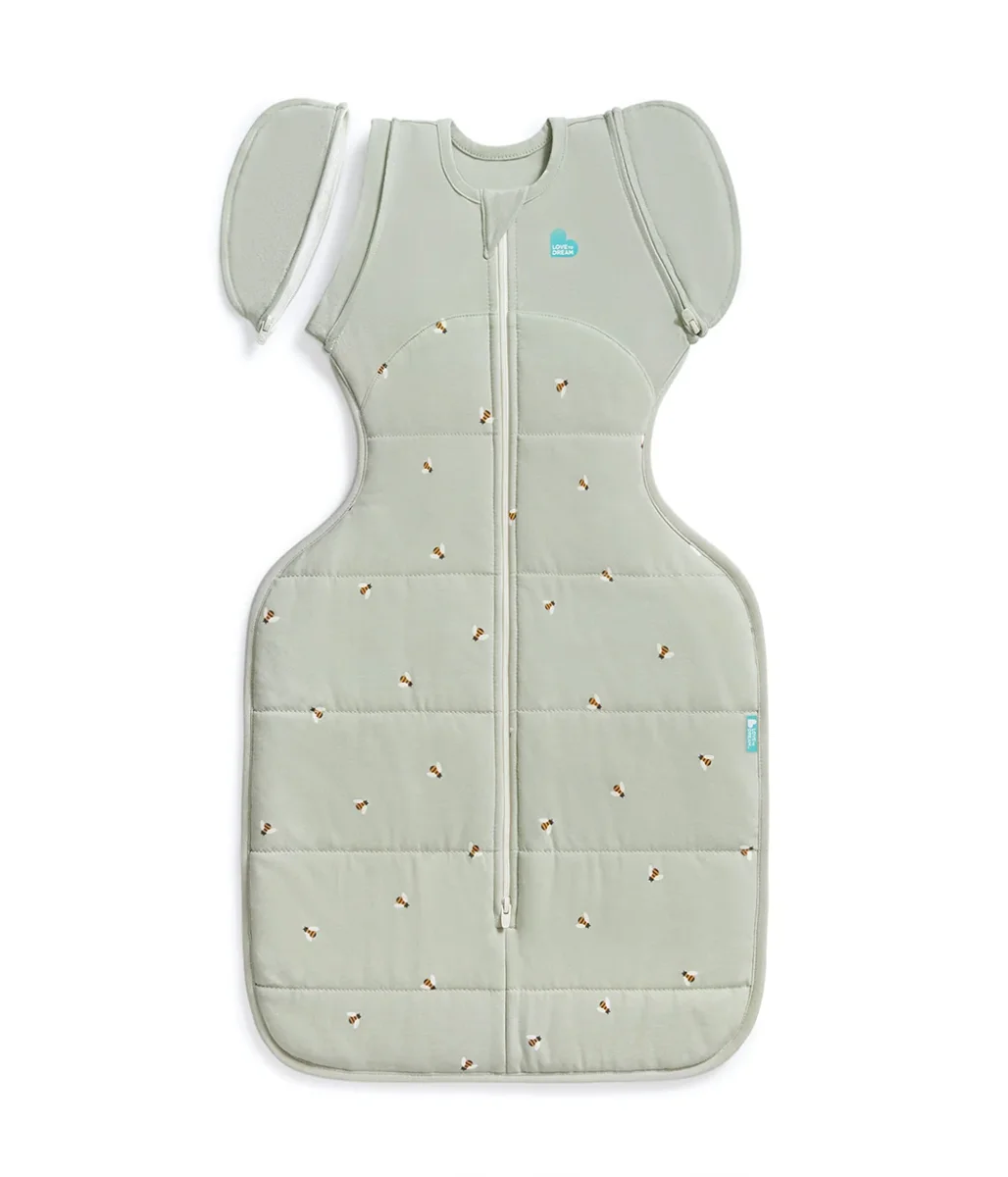 Saco de Transición Swaddle Up™ 2.5 TOG Algodón Olive Bees - Imagen 3