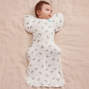 Saco de transición Swaddle Up™ 1.0 TOG algodón blanco Rainbow Dream